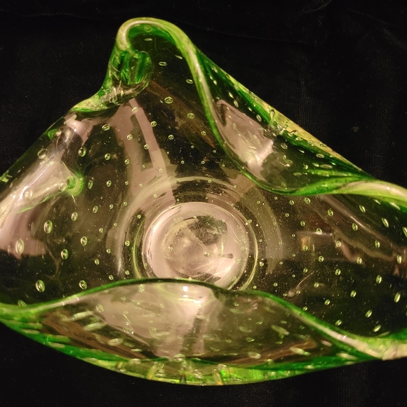 Belacanti Hand Blown Glass Bowl. Murano like. - Picture 5 of 6